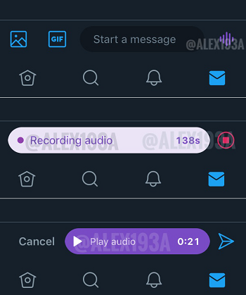 Audio DM Twitter