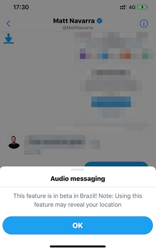 DM audio Twitter