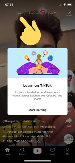 Flux d'apprentissage TikTok