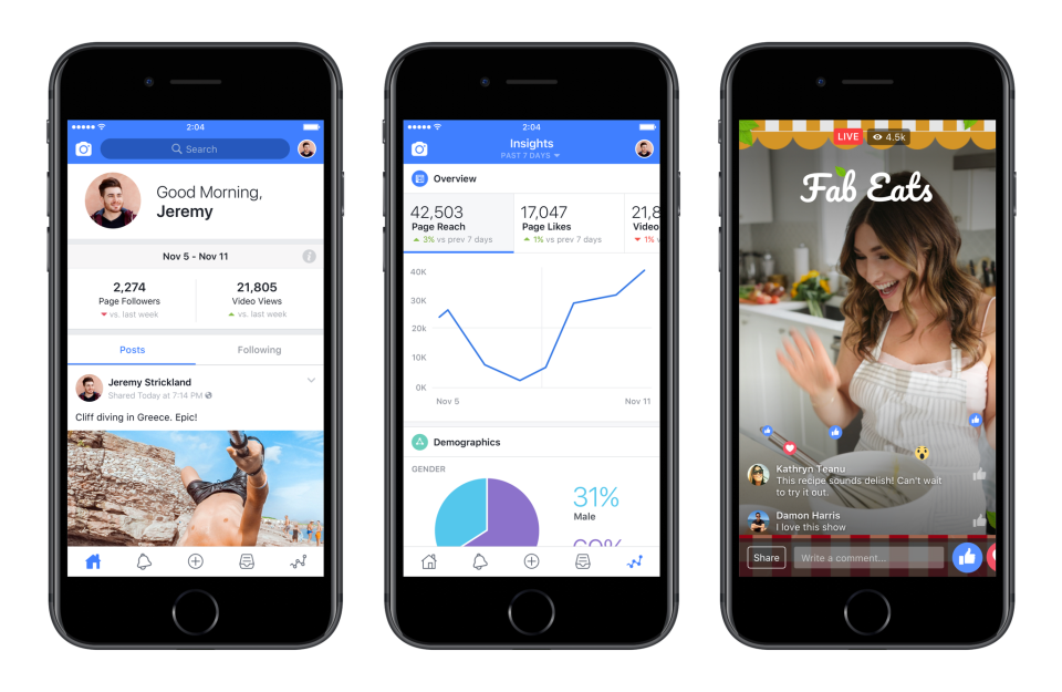 La nouvelle application « Creator » de Facebook fournit de nouveaux outils pour les éditeurs vidéo |  Les médias sociaux aujourd'hui