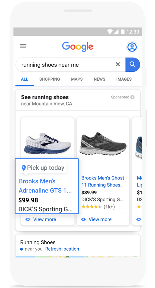 Annonce Google Local Inventory