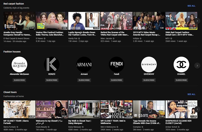 Mode YouTube