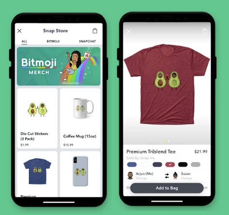 Produits Snap Bitmoji