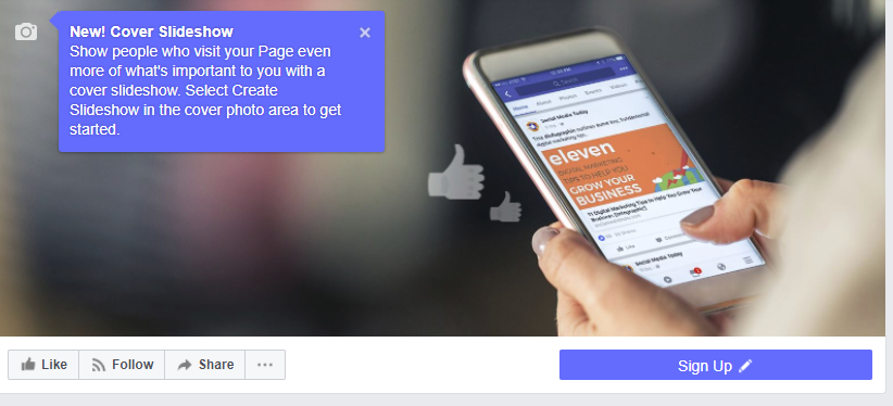 Facebook ajoute de nouveaux diaporamas de couverture pour les pages |  Les médias sociaux aujourd'hui