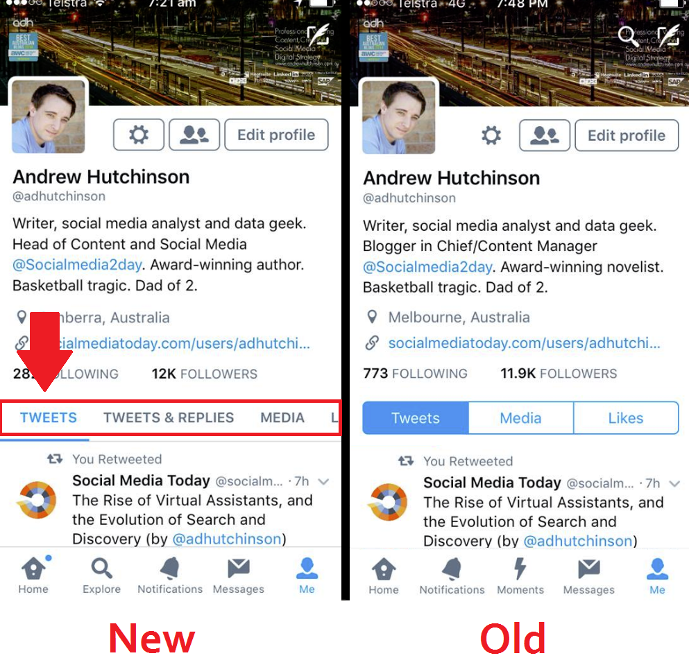 Facebook et Twitter essaient de nouveaux looks pour les tweets/commentaires |  Les médias sociaux aujourd'hui