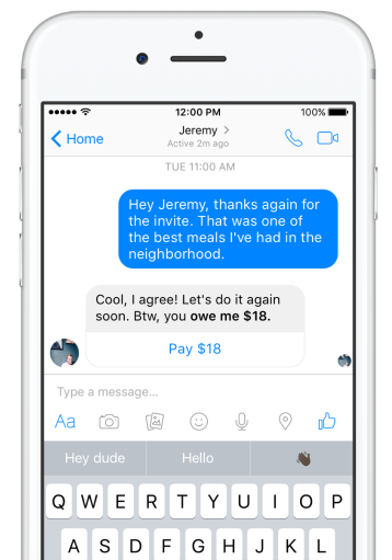 L'expansion des paiements peer-to-peer de Facebook dans Messenger aux utilisateurs britanniques et français |  Les médias sociaux aujourd'hui