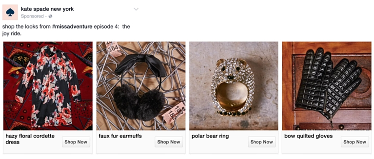 Kate Spade - Annonce carrousel