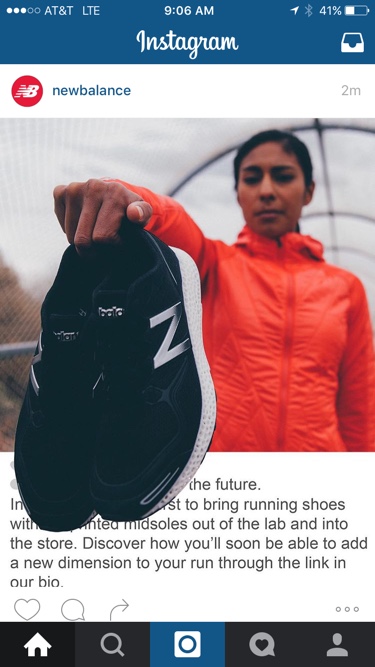 New Balance - Publicité Instagram 3D