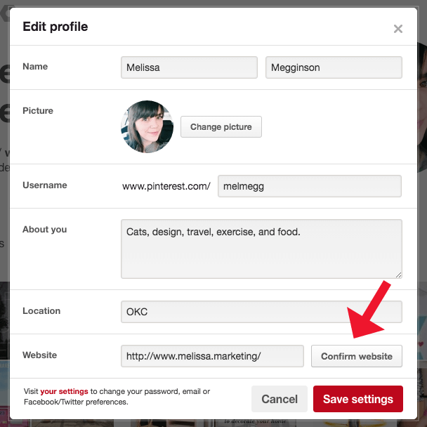 Vérification du site Pinterest : guide simple étape par étape |  Les médias sociaux aujourd'hui