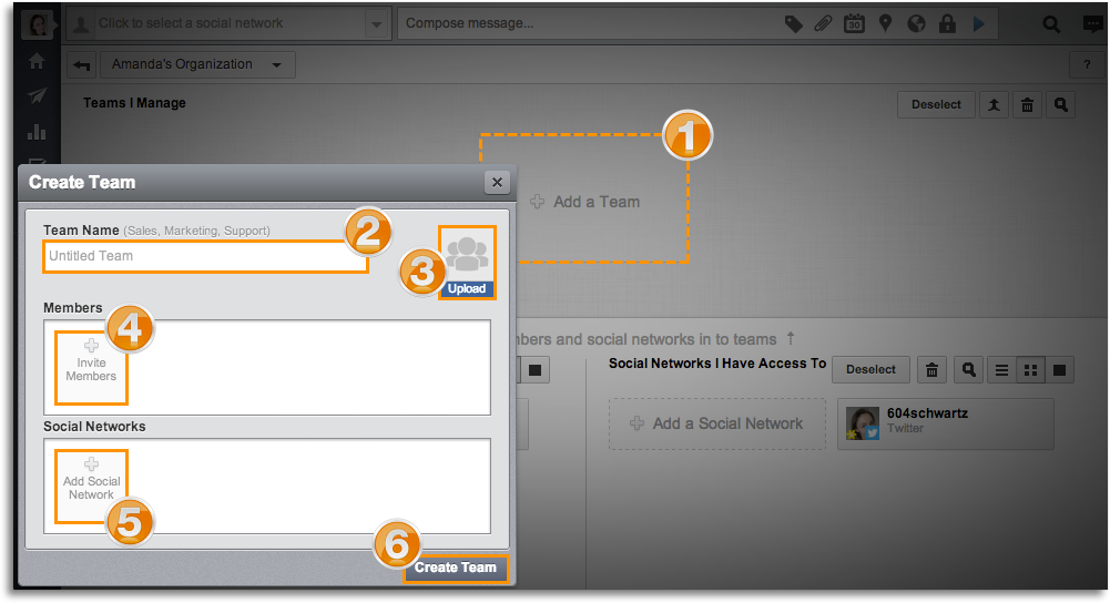 Créer des équipes sur Hootsuite