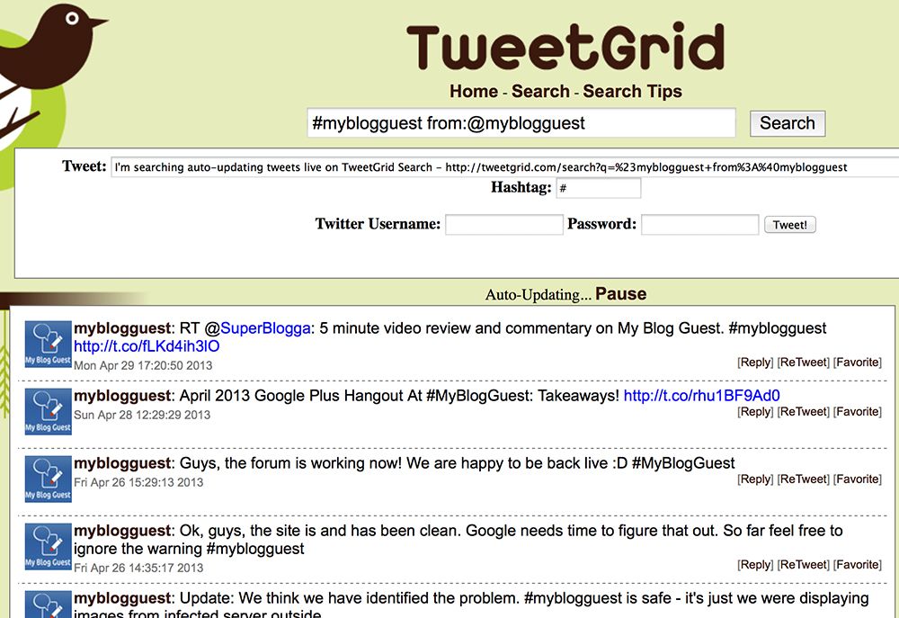 TweetGrid