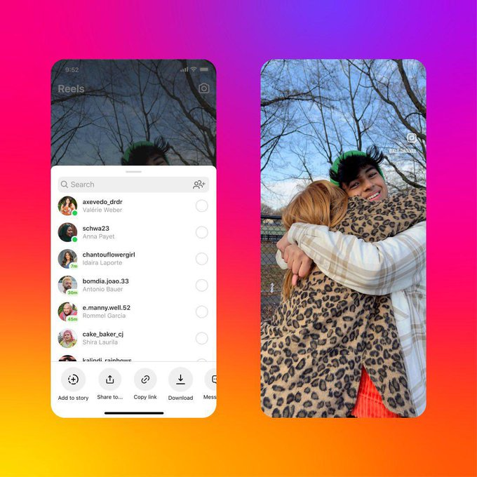 Téléchargements de bobines Instagram
