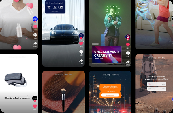 Modules complémentaires interactifs TikTok