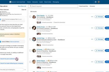 LinkedIn ajoute de nouveaux outils de recherche d'IA générative à Sales Navigator