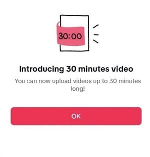 Téléchargements TikTok de 30 minutes