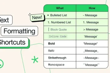 WhatsApp ajoute de nouvelles options de formatage de texte pour améliorer les communications