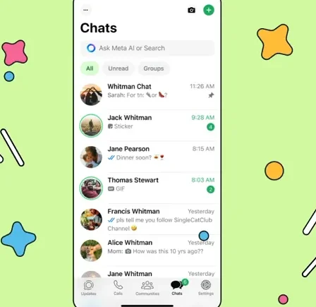WhatsApp lance des éléments d'interface utilisateur actualisés