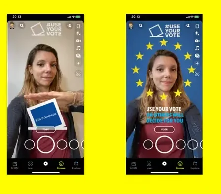 Snapchat annonce des initiatives de sensibilisation des électeurs avant les élections européennes
