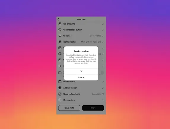 Instagram expérimente les commentaires du public pour les clips Reels non publiés